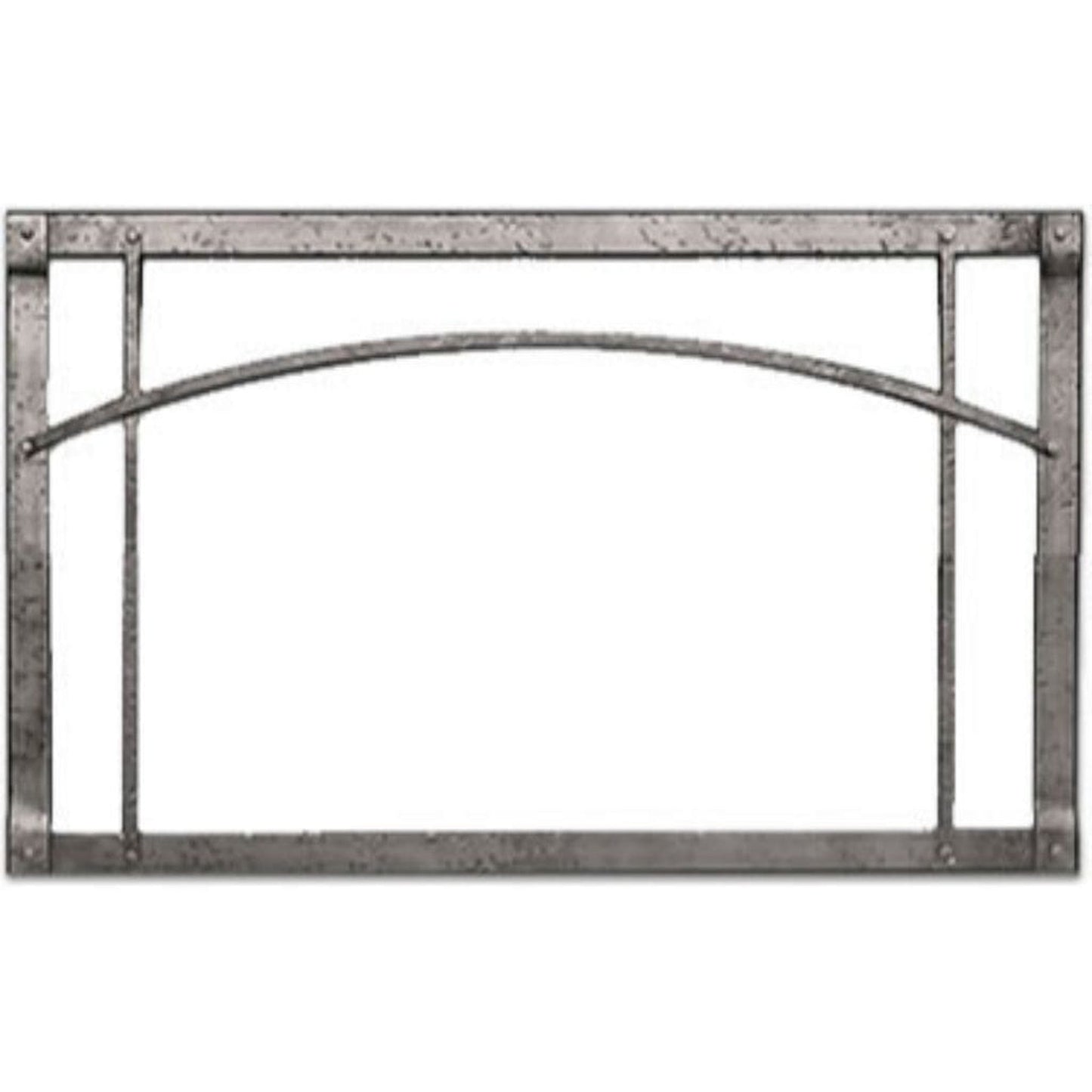 Empire 50" Distressed Pewter Arch Forged Iron Inset for Rushmore DVCT50 Direct Vent Fireplace