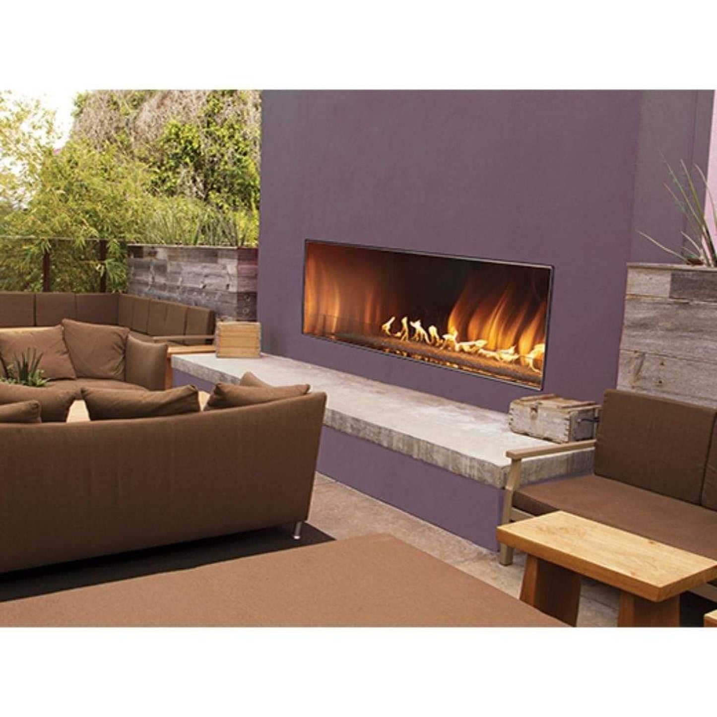 Empire Carol Rose Coastal 48" Stainless Steel Manual Control, Natural Gas Outdoor Linear Fireplace