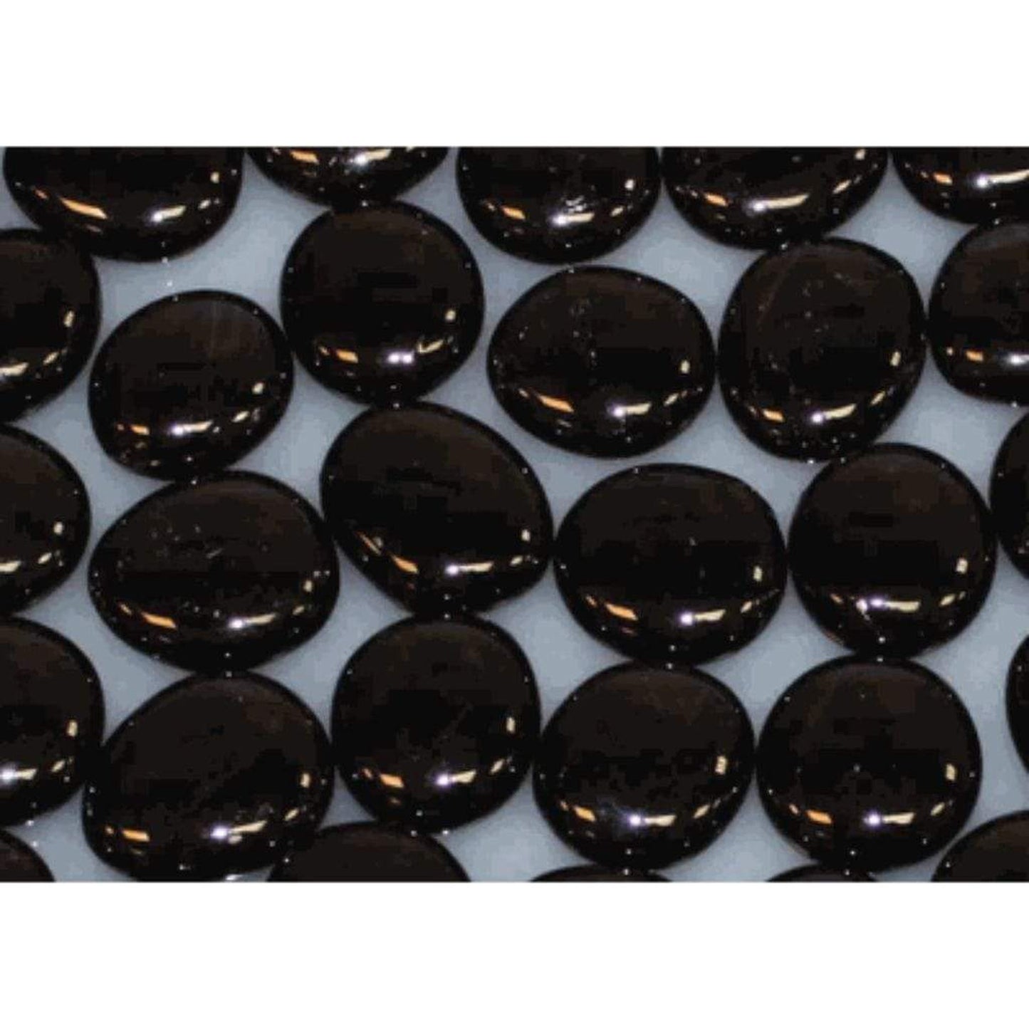 Empire 1" Onyx Solid Reflective Decorative Glass Drops (2 Sq. Ft.)