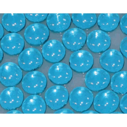 Empire 1/2" Aqua Blue Reflective Decorative Glass Droplets (1 Sq. Ft.)