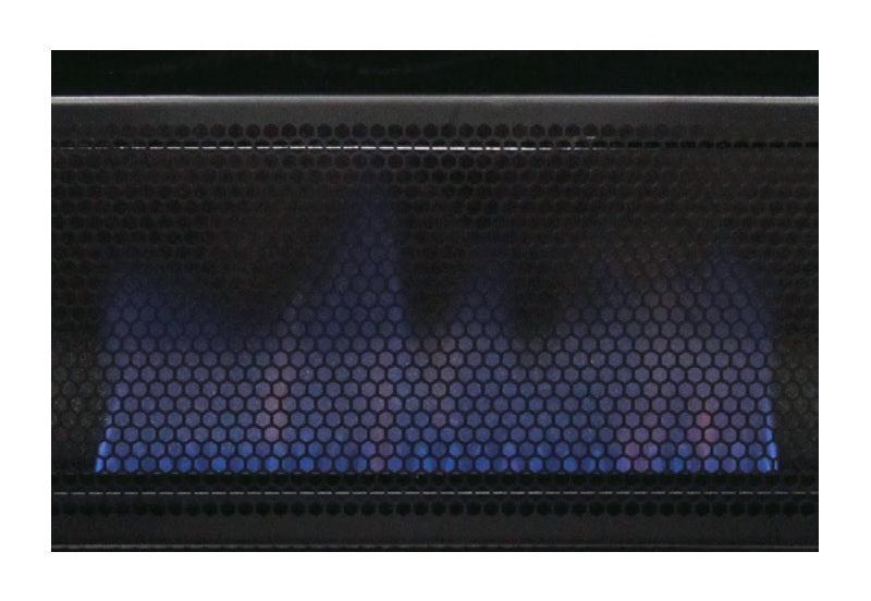Empire 18" 20,000 BTU White Modulating Hydraulic Thermostat Control, Propane Gas Vent Free Blue Flame Heater
