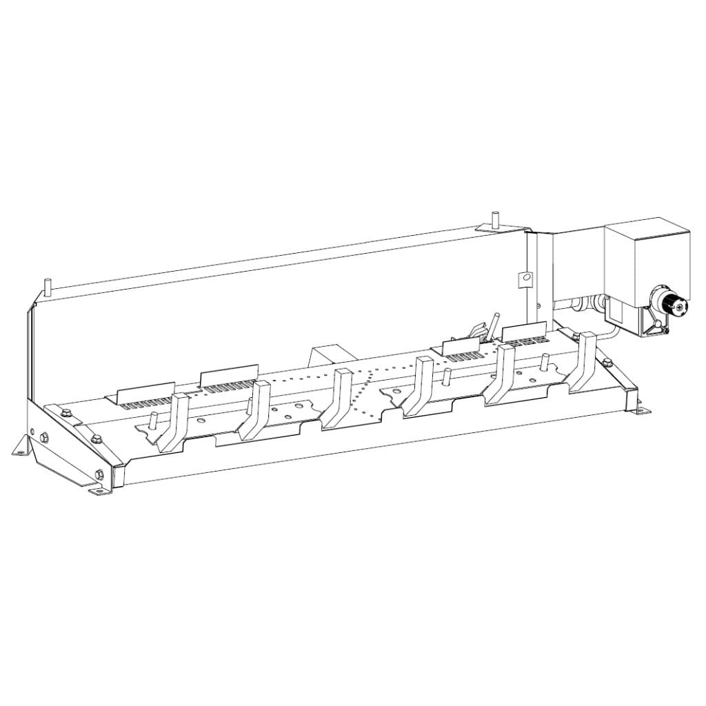 Empire 24" Millivolt Control With On/Off Switch, Natural Gas Vented Slope Glaze Burner