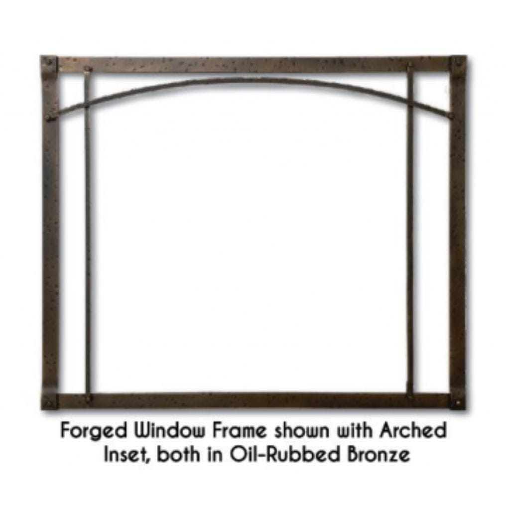 Empire 30" Oil-Rubbed Bronze Arch Forged Iron Inset for Rushmore DVCT30 Direct Vent Insert