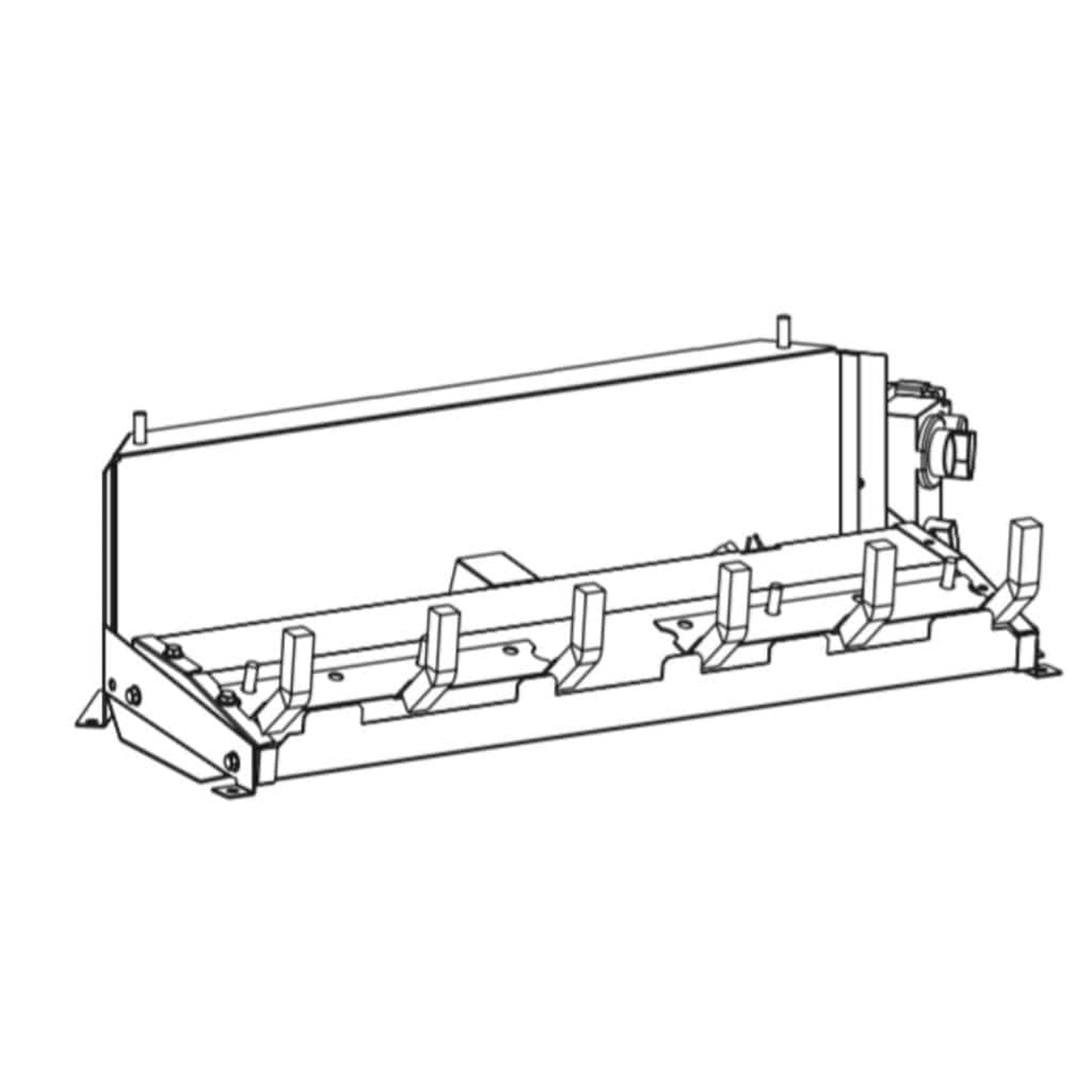 Empire 30" Variable Flame With Remote Control for On/Off and Flame Height, Natural Gas Vent Free Slope Glaze Burner