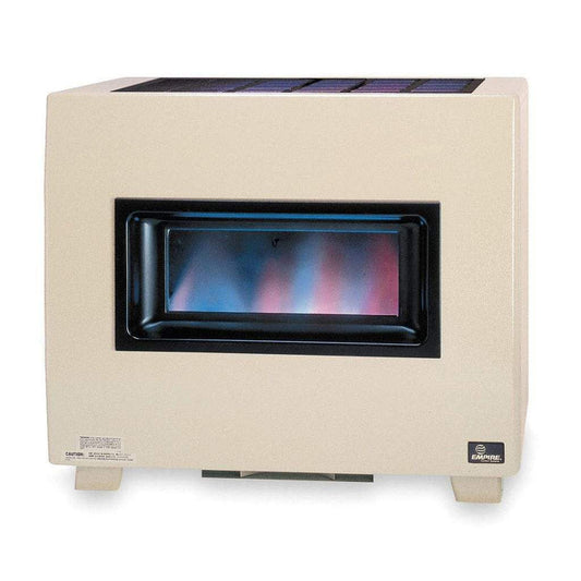 Empire 34" 65,000 BTU Hydraulic Thermostat Control, Propane Gas Visual Flame Room Heater With Blower