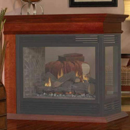 Empire 36" Dark Oak Mantel Top for Peninsula Fireplace