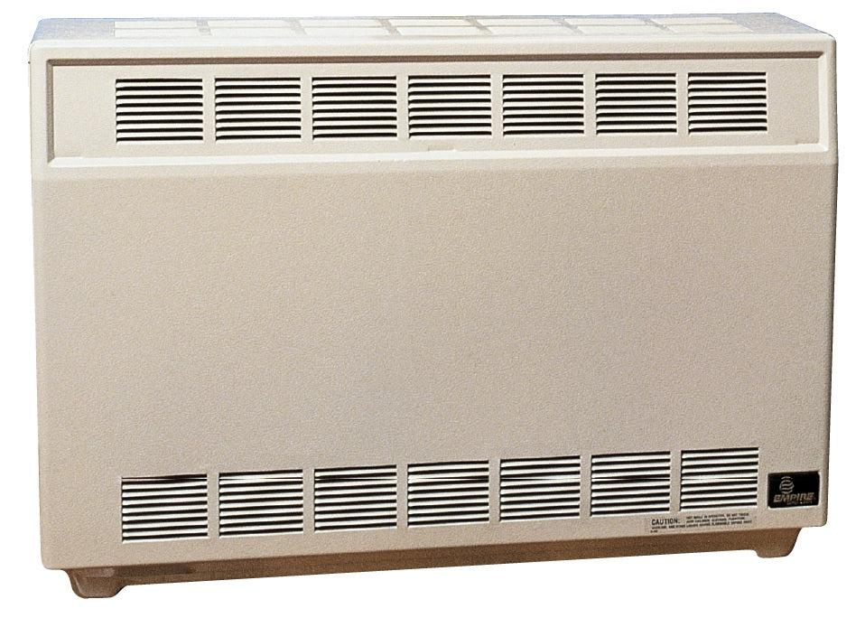 Empire 37" 35,000 BTU Beige Standing Pilot Hydraulic Thermostat Control, Natural Gas Console Vented Room Heater