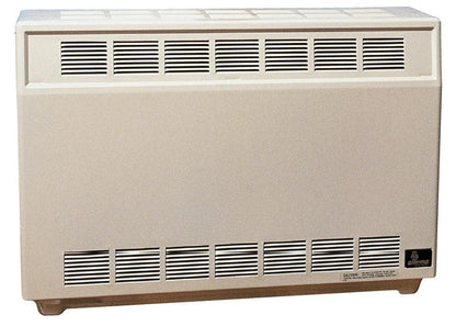 Empire 37" 35,000 BTU Beige Standing Pilot Hydraulic Thermostat Control, Propane Gas Console Vented Room Heater