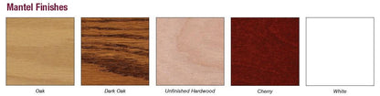 Empire 42" Standard Cabinet Mantel With Base in Dark Oak Finish