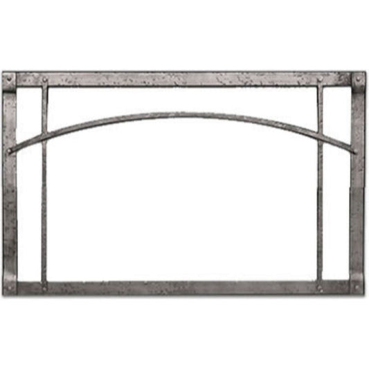 Empire 50" Distressed Pewter Arch Forged Iron Inset for Rushmore DVCT50 Direct Vent Fireplace