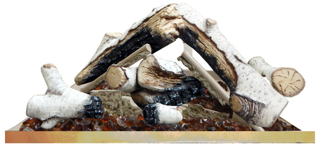 Empire 6-Piece Birch Log Set for Rainier Fireplace Insert