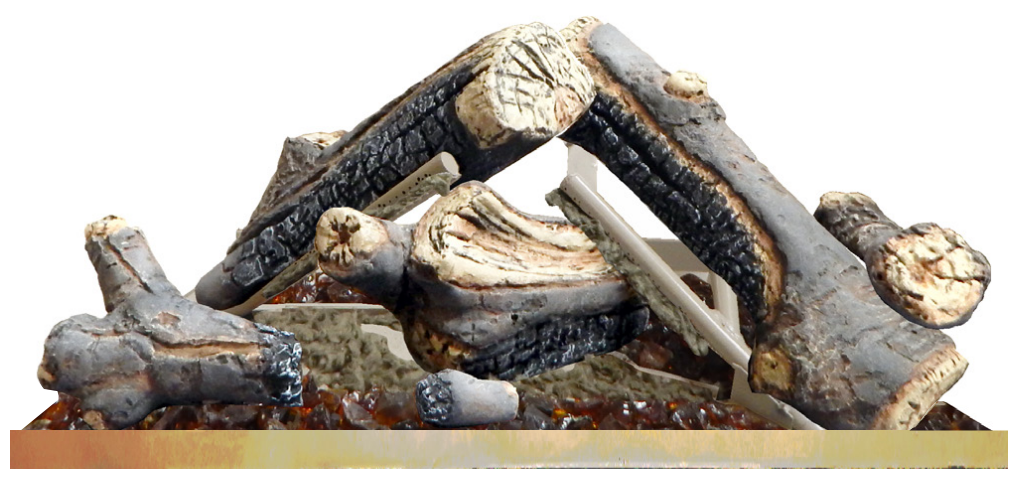 Empire 6-Piece Traditional Log Set for Rainier Fireplace Insert