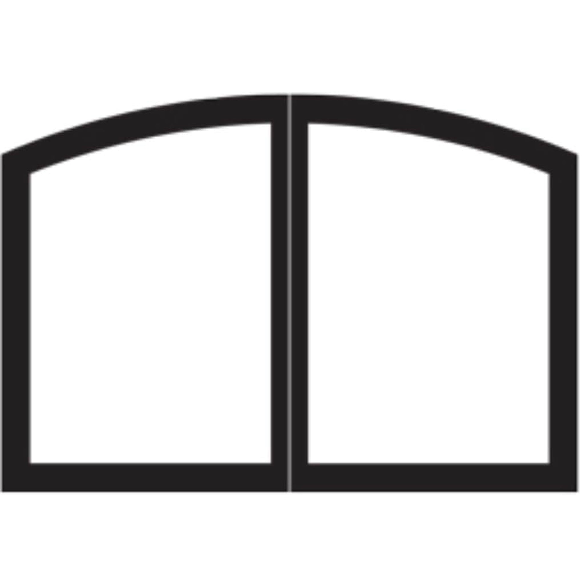 Empire Black Arch Door Set for 42" Tahoe Deluxe Fireplace