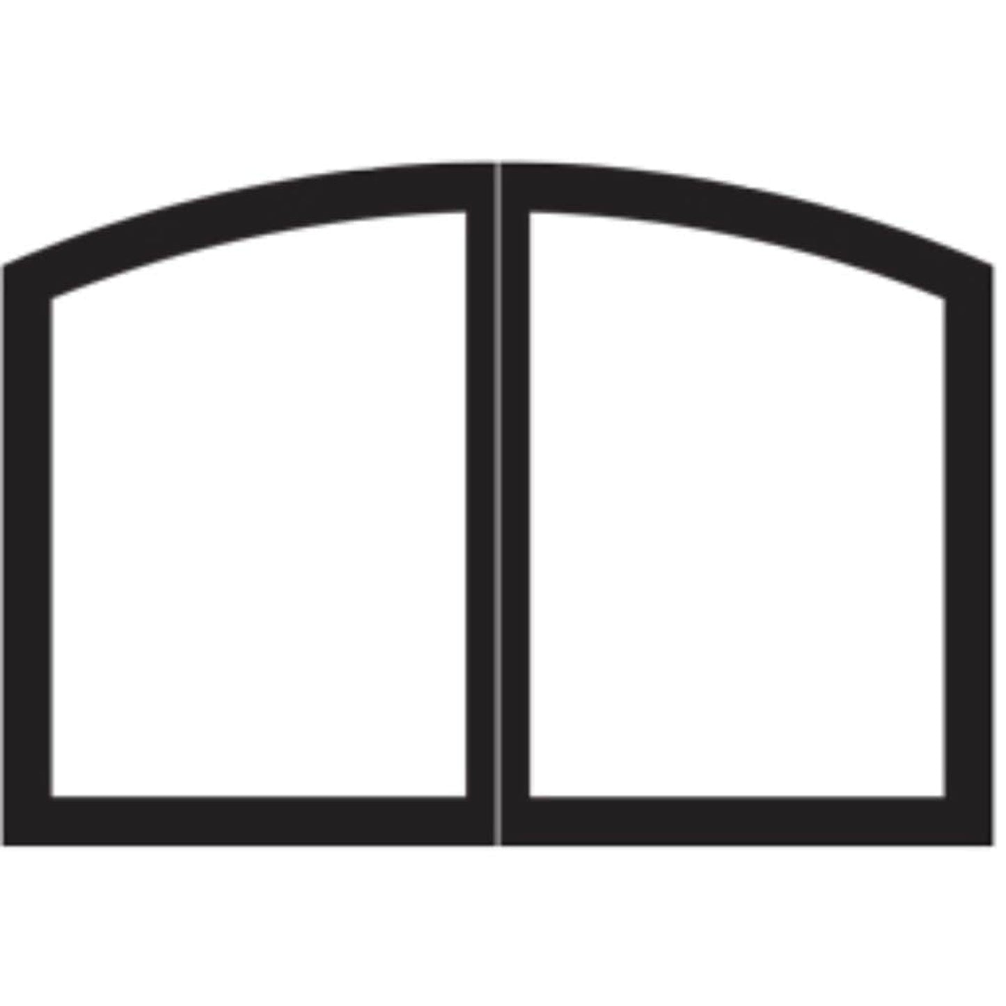 Empire Black Arch Door Set for 48" Tahoe Deluxe Fireplace