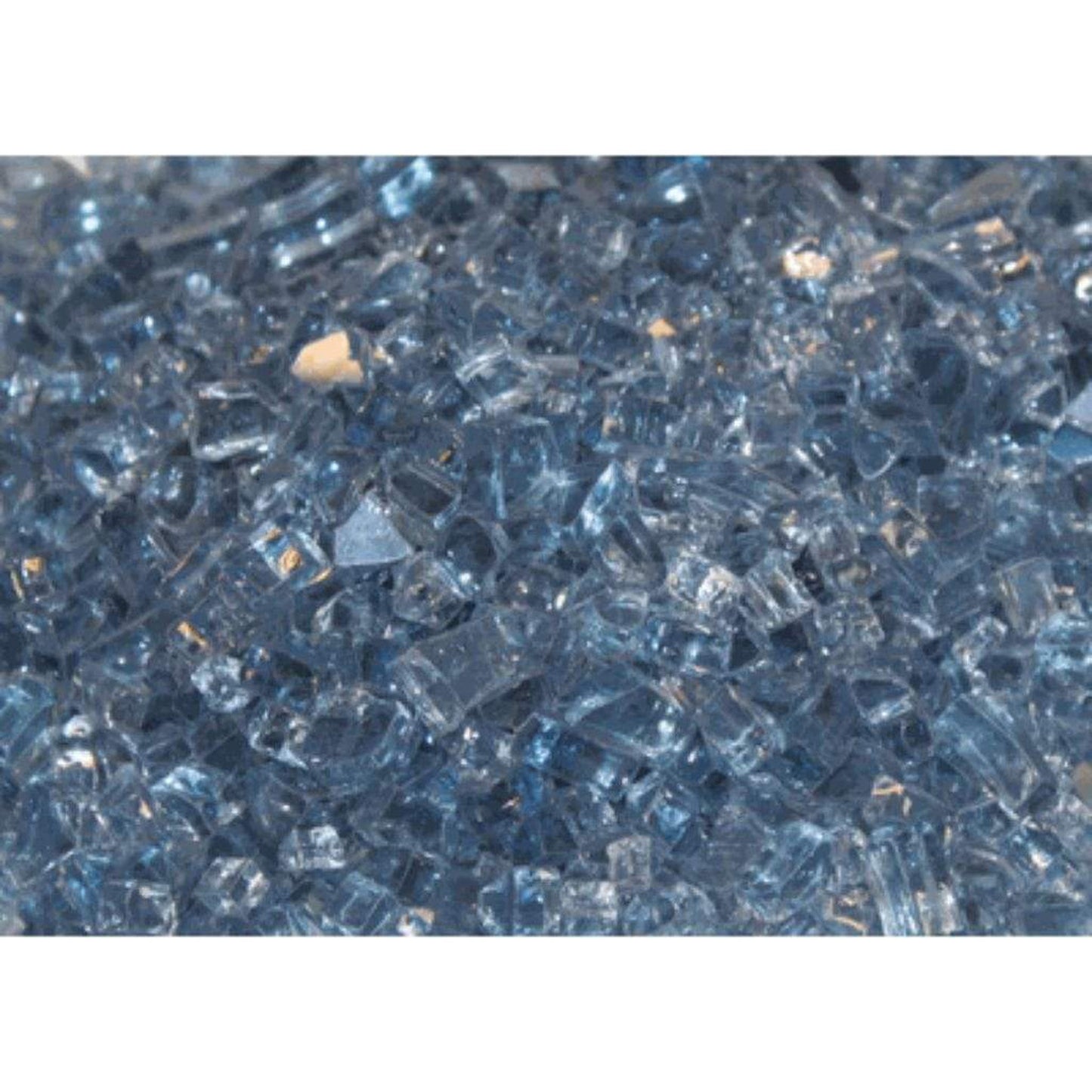 Empire Blue Clear Reflective Decorative Crushed Glass Media (2 Sq. Ft.)