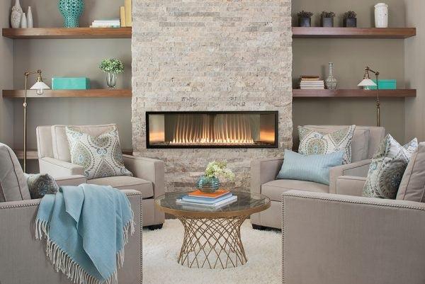 Empire Boulevard 48" Intermittent Pilot With Thermostat Variable Remote Control, Natural Gas Vent Free Linear Fireplace