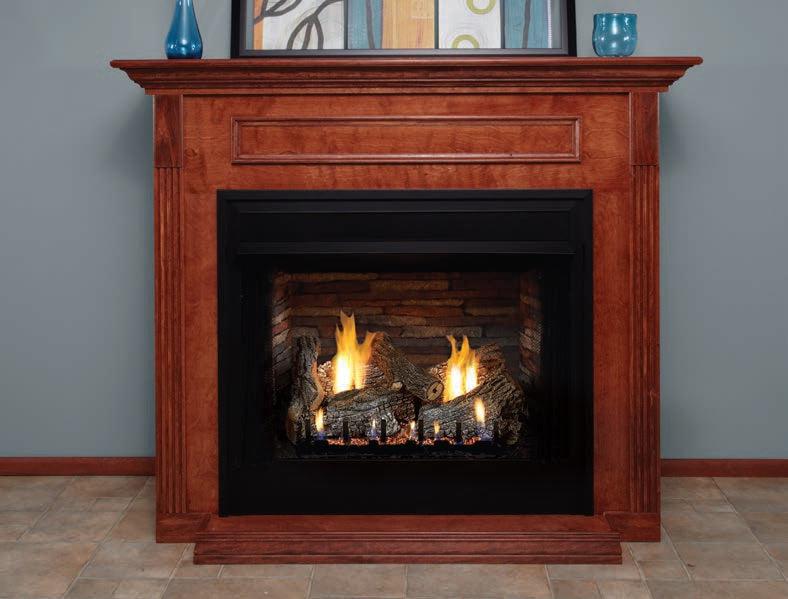 Empire Breckenridge 42" Louvered Front With Refractory Liner Vent Free Deluxe Firebox