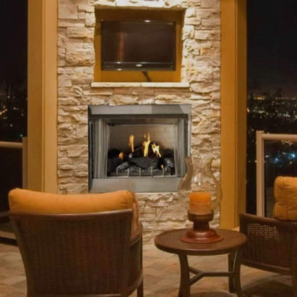 Empire Carol Rose Coastal 36" Stainless Steel Intermittent Pilot Control, Propane Gas Traditional Premium Outdoor Fireplace