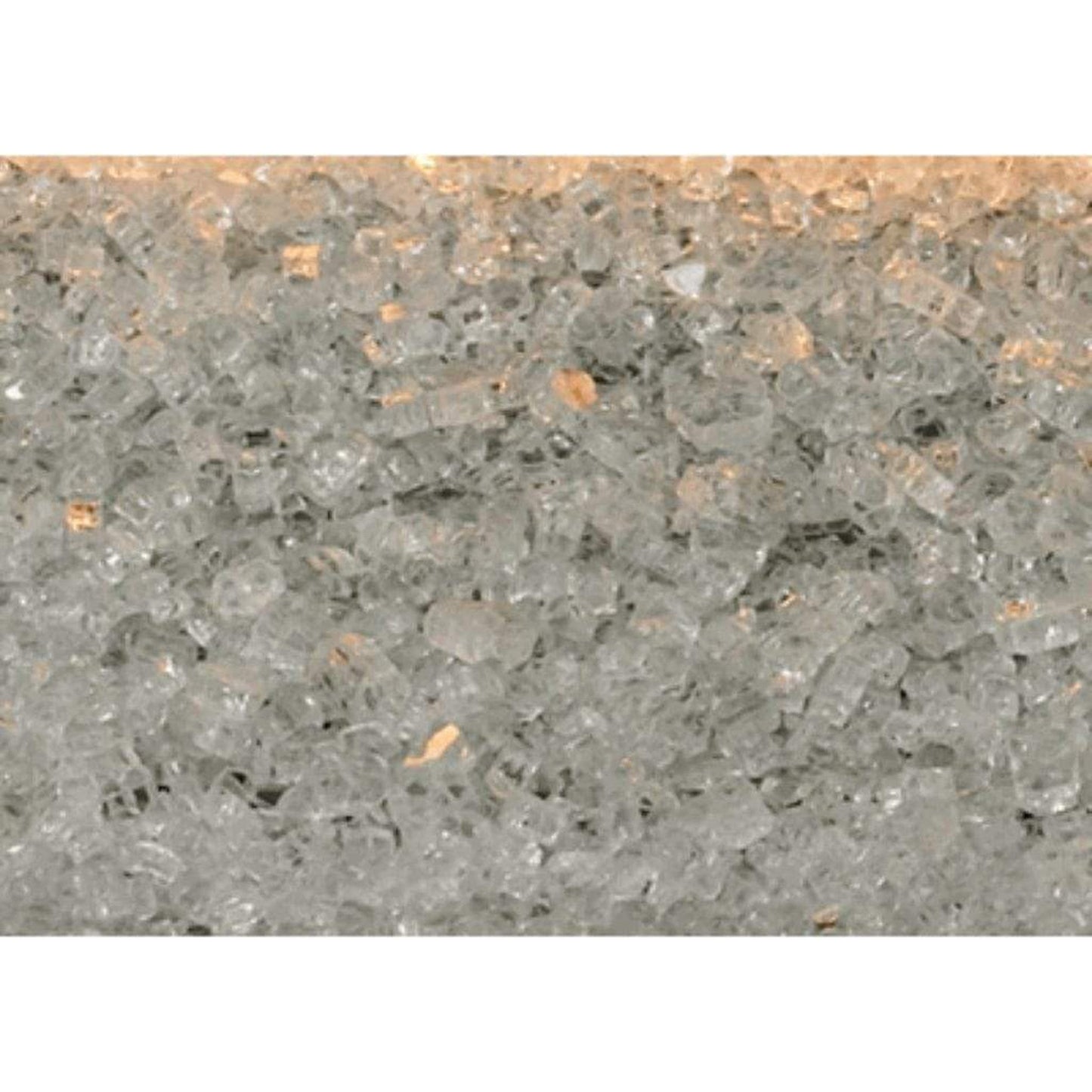 Empire Clear Frost Reflective Decorative Crushed Glass Media (1 Sq. Ft.)