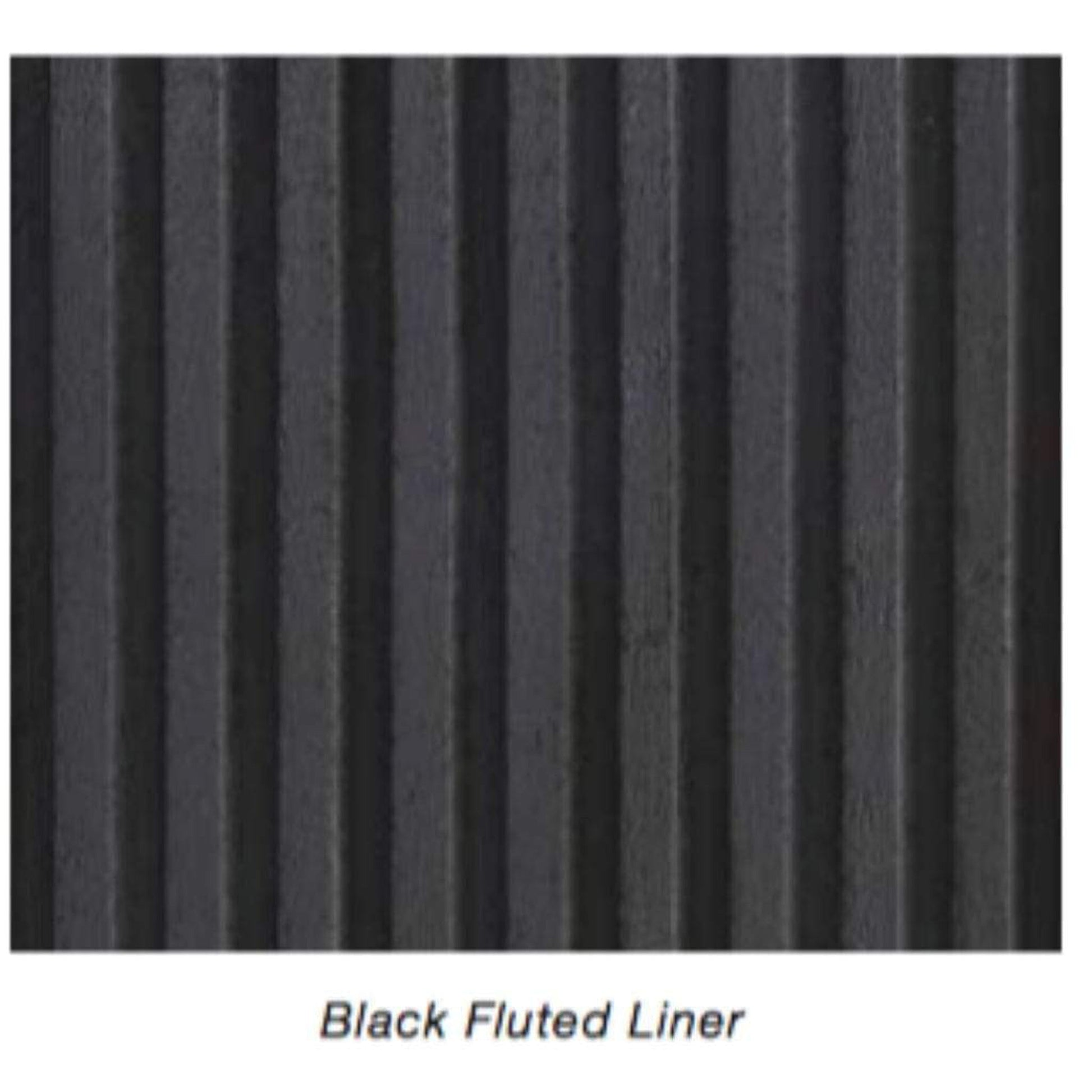 Empire Fluted Black Liner for 36" Tahoe Clean Face Direct Vent Peninsula Fireplace