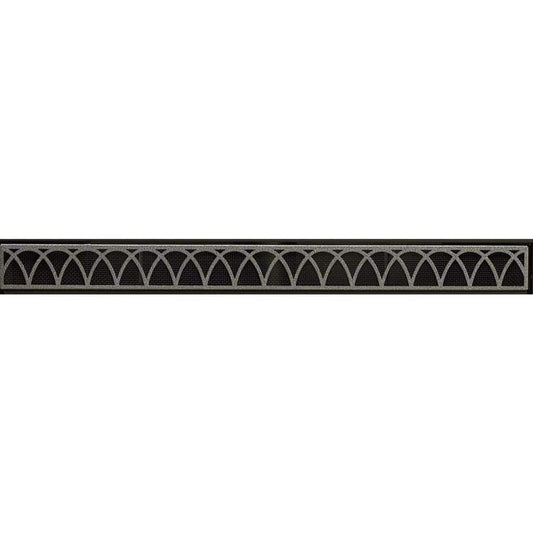 Empire Hammered Pewter Arch Louvers for 36" Fireplace and Firebox (DVG2AHP)