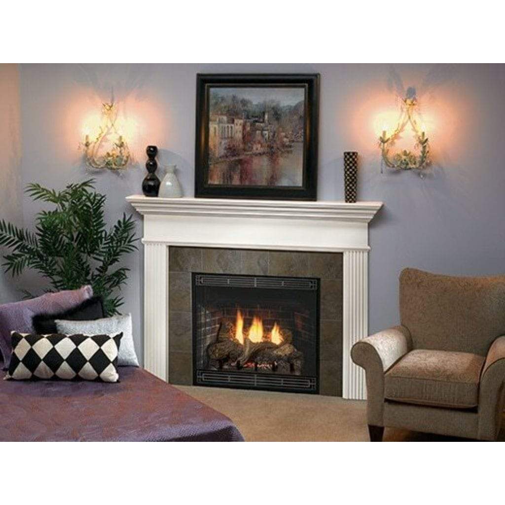 Empire Keystone 36" Intermittent Pilot With Louver, Natural Gas B-Vent Deluxe Fireplace