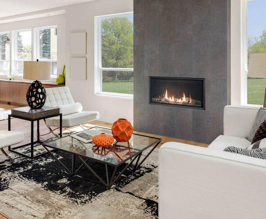Empire Loft 36" Millivolt Control With On/Off Switch, Propane Gas Direct Vent Linear Fireplace