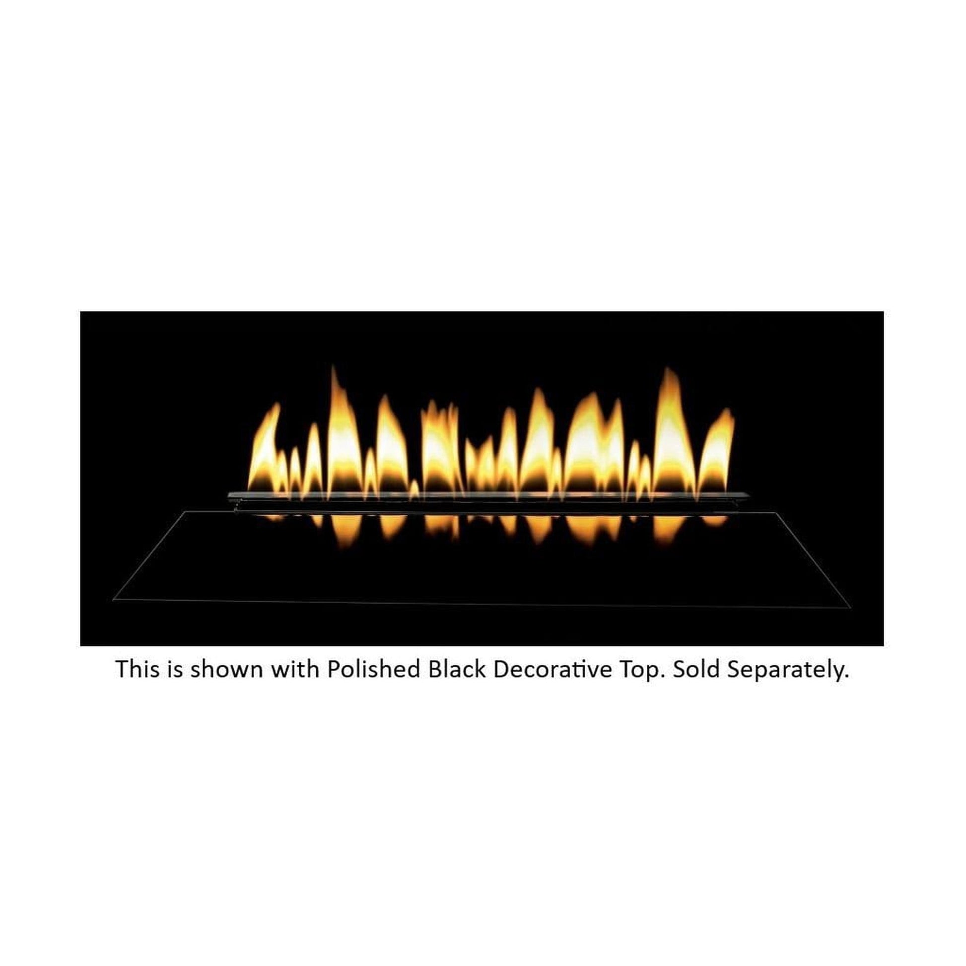 Empire Loft Series 18" Millivolt Control With On/Off Switch, Natural Gas Vent Free Contemporary Burner