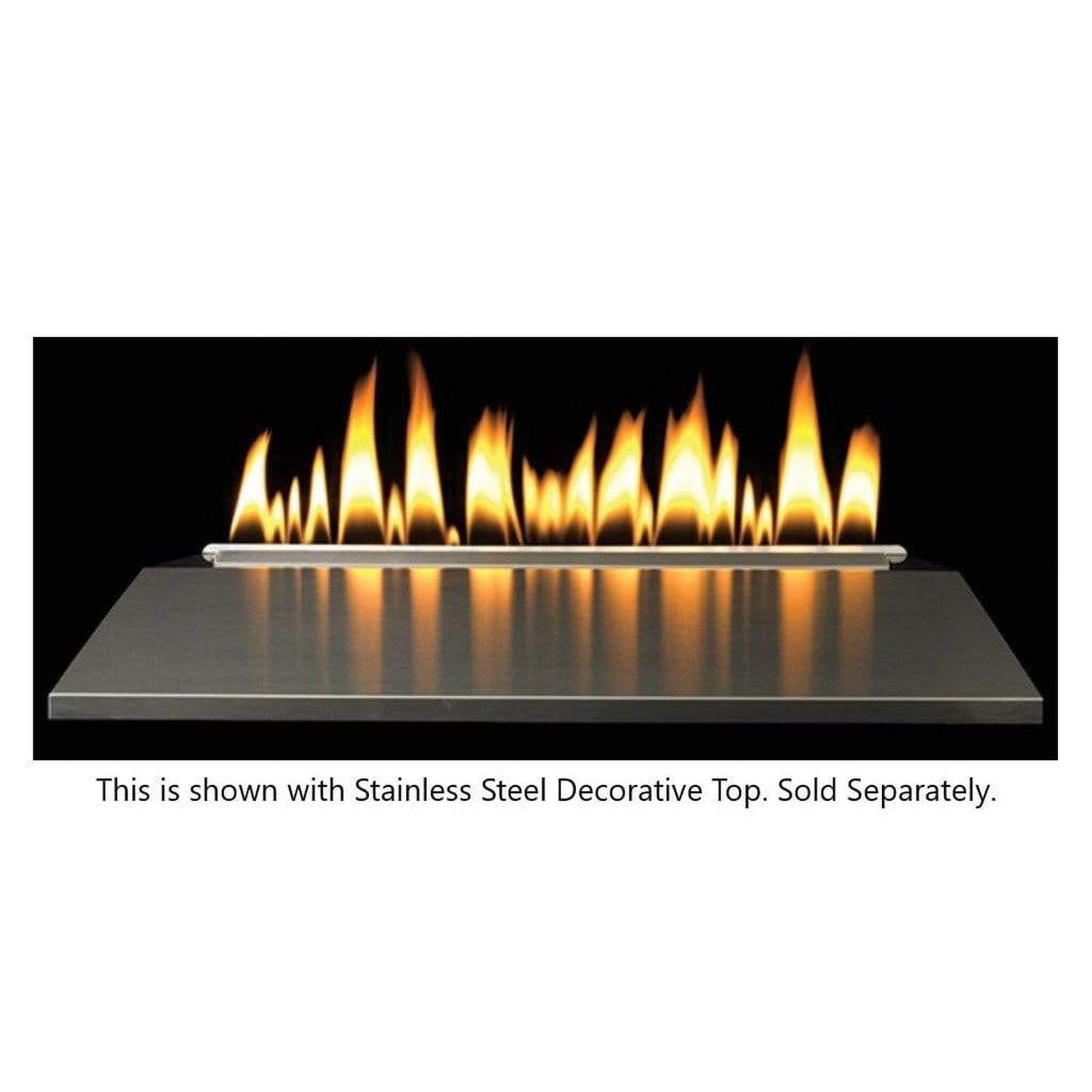 Empire Loft Series 18" Millivolt Control With On/Off Switch, Natural Gas Vent Free Contemporary Burner