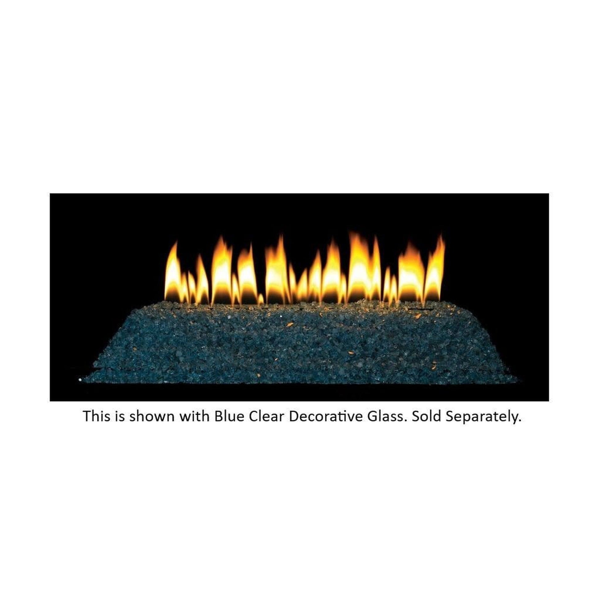 Empire Loft Series 18" Millivolt Control With On/Off Switch, Natural Gas Vent Free Contemporary Burner
