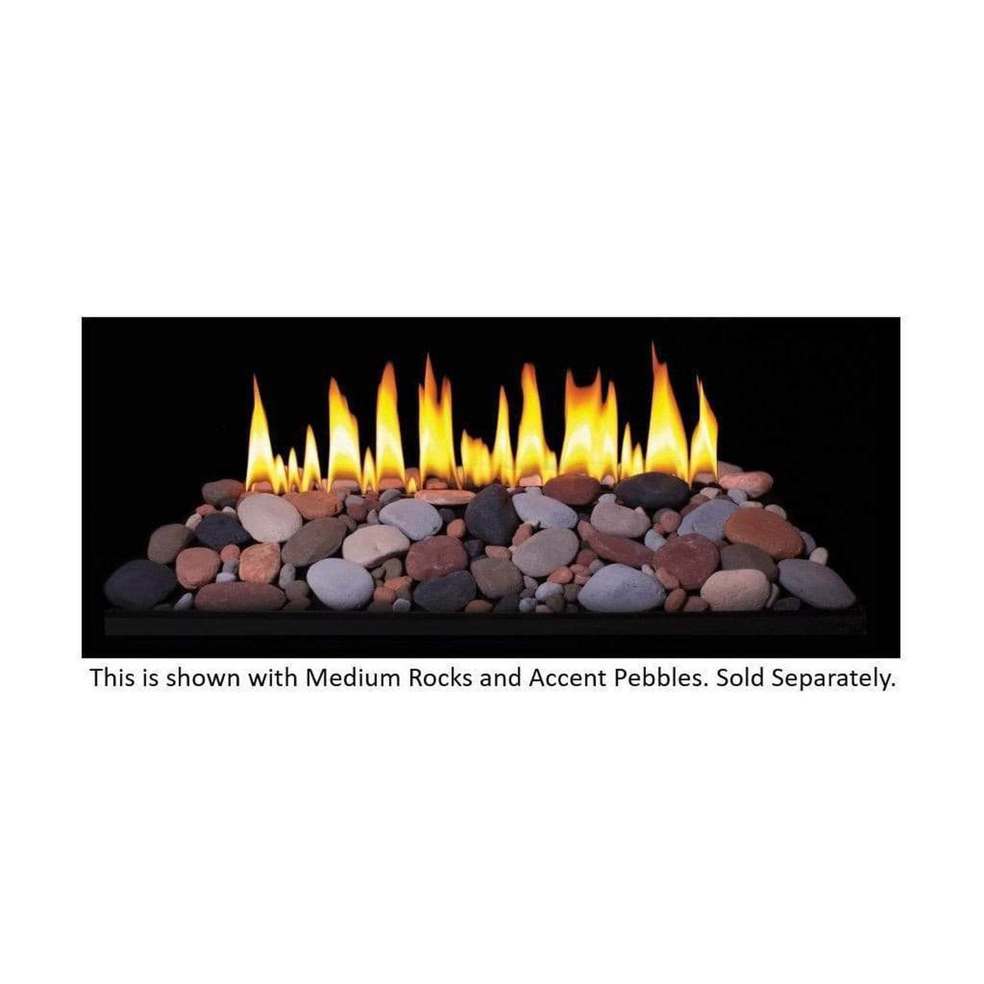Empire Loft Series 18" Millivolt Control With On/Off Switch, Natural Gas Vent Free Contemporary Burner