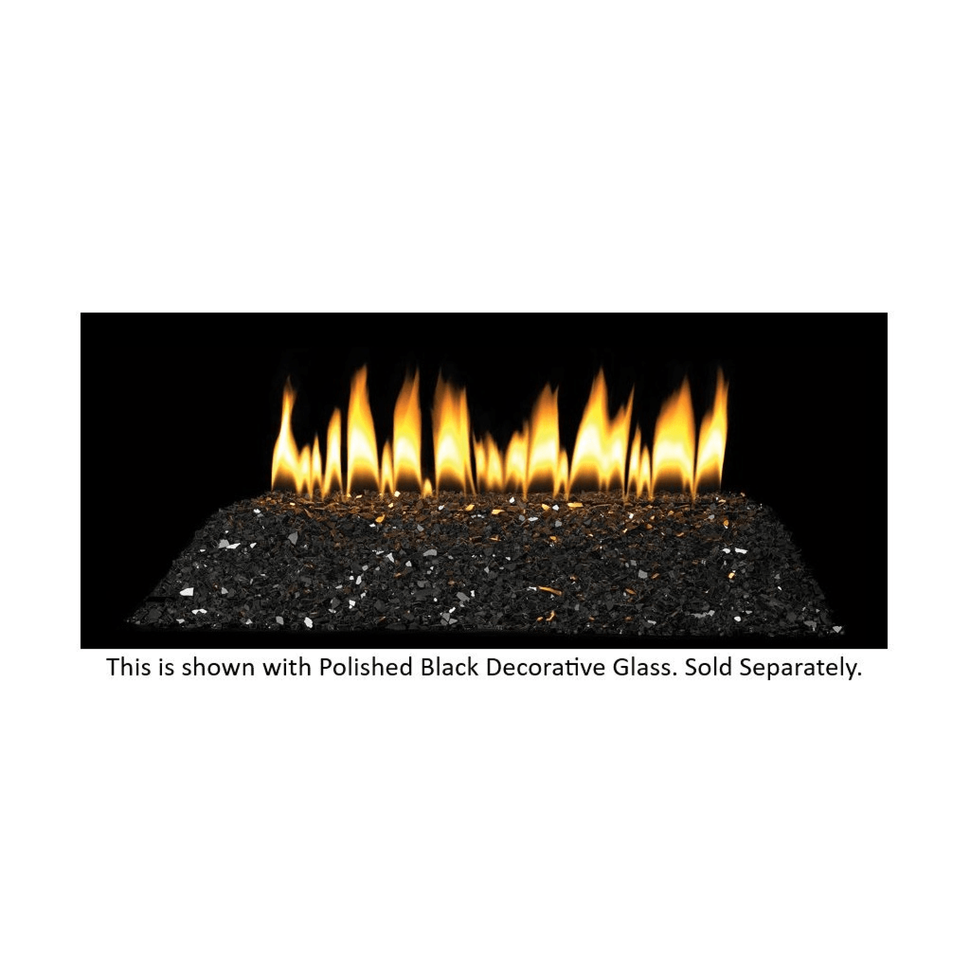 Empire Loft Series 18" Millivolt Control With On/Off Switch, Natural Gas Vent Free Contemporary Burner