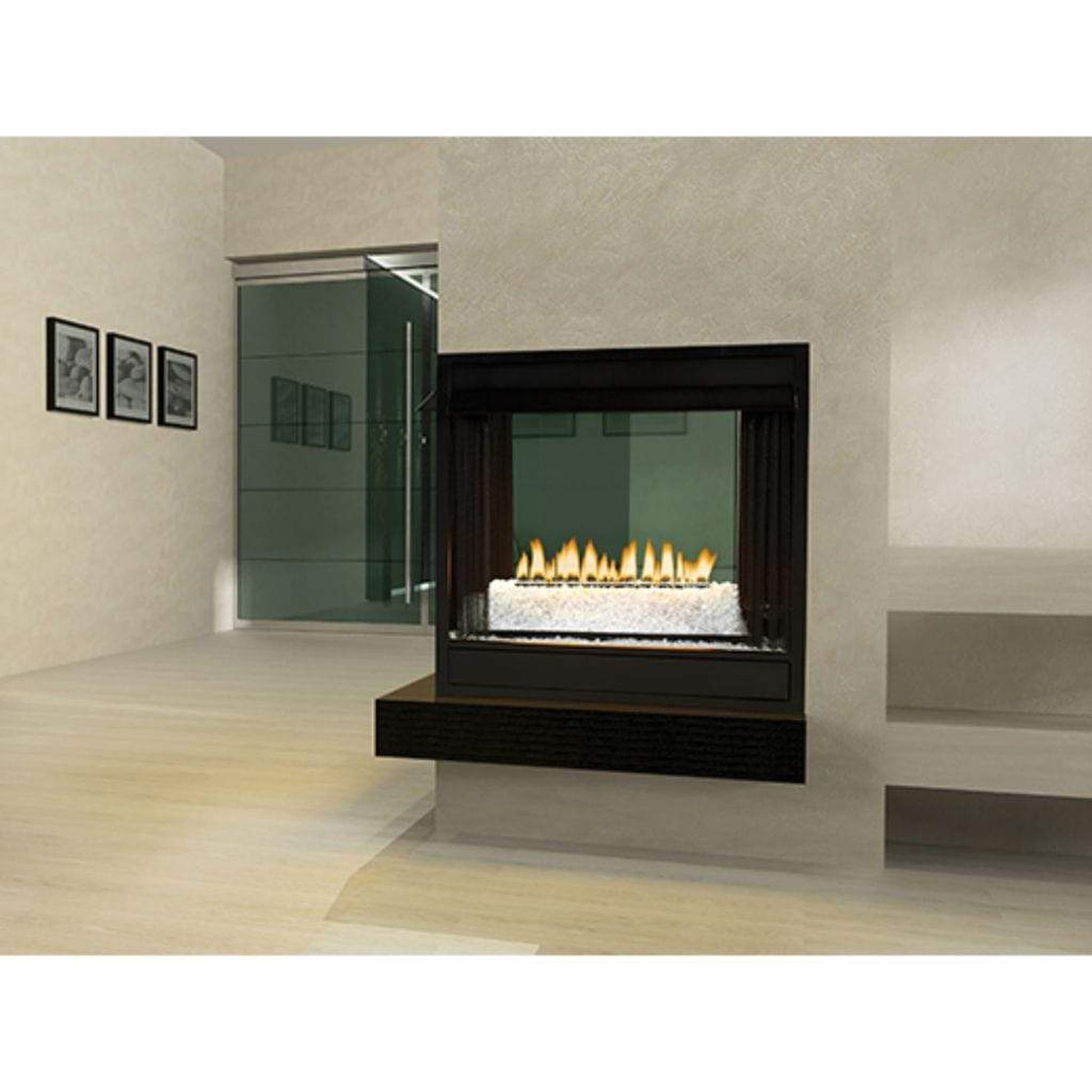 Empire Loft Series 24" Intermittent Pilot Control With On/Off Switch, Natural Gas Vent Free Multi Sided Burner