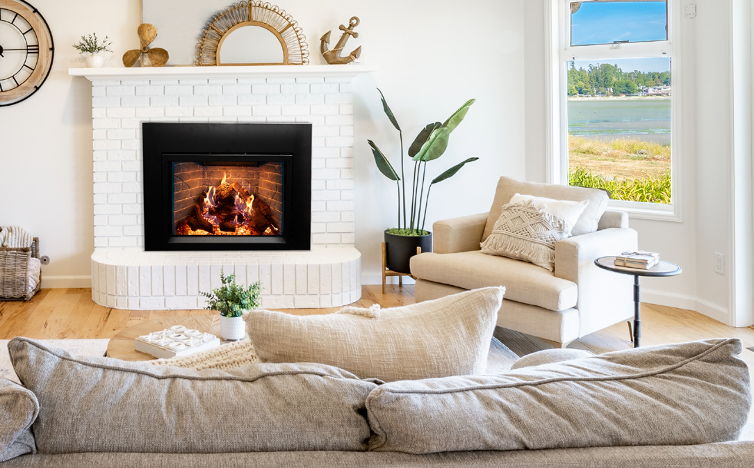 Empire Rainier 34" Intermittent Pilot Control With On/Off Switch, Natural Gas Direct Vent Fireplace Insert