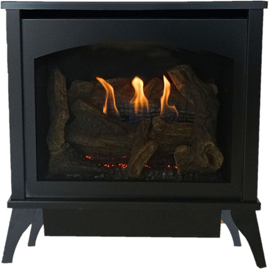 Empire Spirit 22" Intermittent Pilot Control With On/Off Switch, Propane Gas Vent Free Small Steel Stove