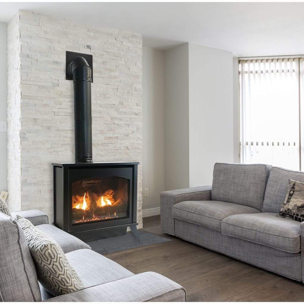 Empire Spirit 27" Intermittent Pilot Control With On/Off Switch, Natural Gas Direct Vent Medium Steel Stove