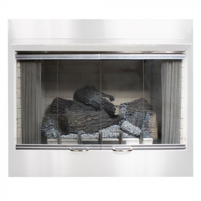 Empire Stainless Steel Bi-Fold Glass Door for 36" Carol Rose Coastal Premium Outdoor Firebox