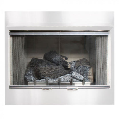 Empire Stainless Steel Bi-Fold Glass Door for 36" Carol Rose Coastal Premium Outdoor Firebox