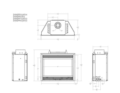 Empire Tahoe 42" Multi Function Control With Blower, Natural Gas Direct Vent Luxury Fireplace