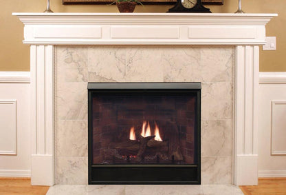 Empire Tahoe Clean Face 36" Intermittent Pilot Control With On/Off Switch and Blower, Natural Gas Direct Vent Deluxe Fireplace