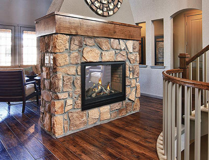 Empire Tahoe Clean Face 36" Intermittent Pilot With On/Off Switch, Natural Gas Direct Vent Premium See Through Fireplace