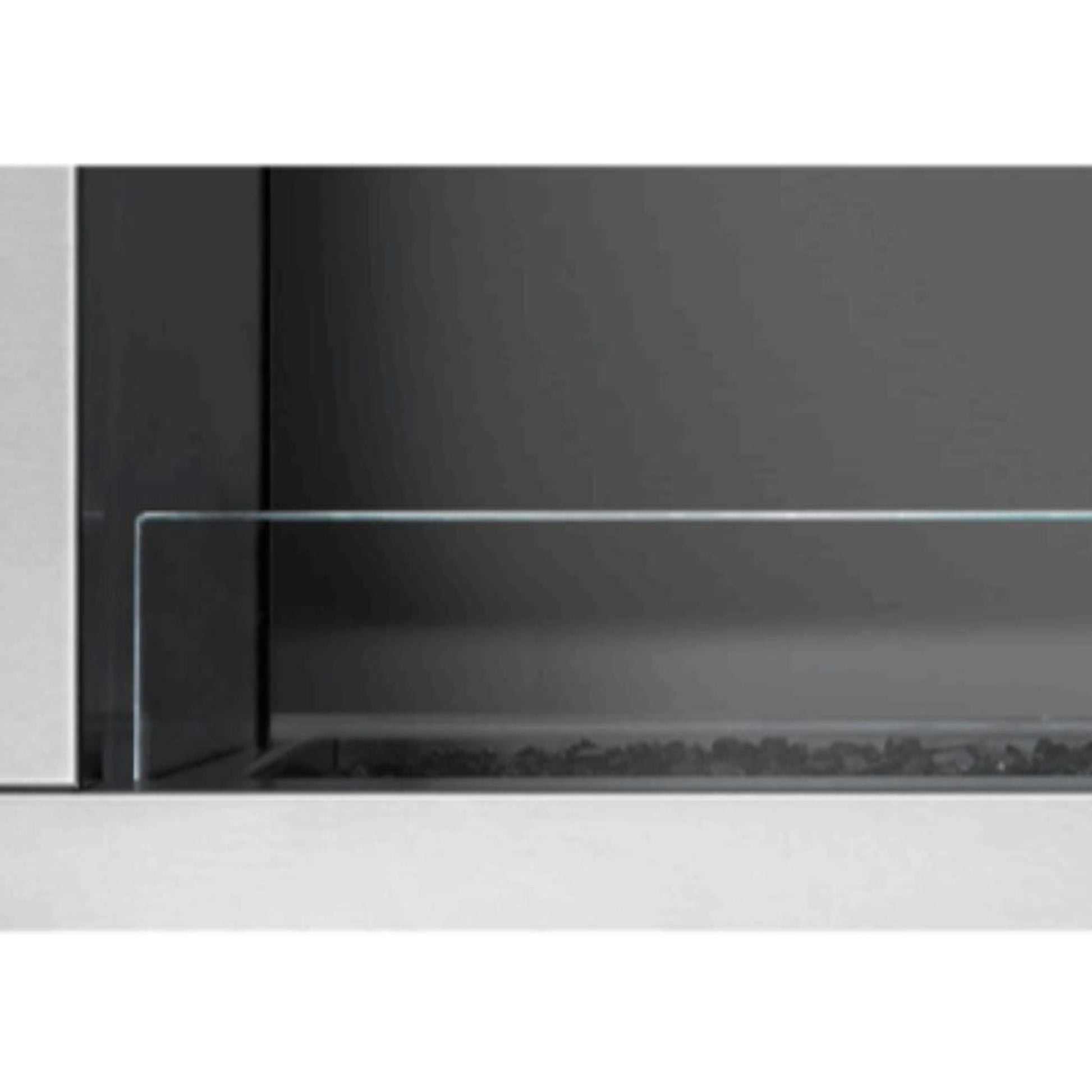 Empire Taller Weather Deflector Glass Panel for 48" Carol Rose Coastal Outdoor Linear See Through Fireplace