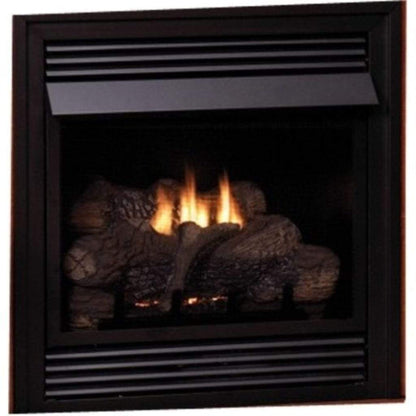 Empire Vail 26" Millivolt Control With On/Off Switch and Contour Burner, Natural Gas Vent Free Deluxe Fireplace