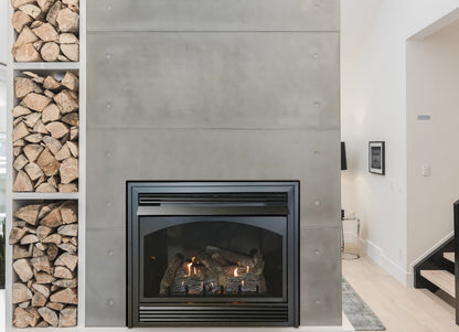 Empire Vail 32" Millivolt Control With On/Off Switch and Blower, Propane Gas Vent Free Premium Fireplace