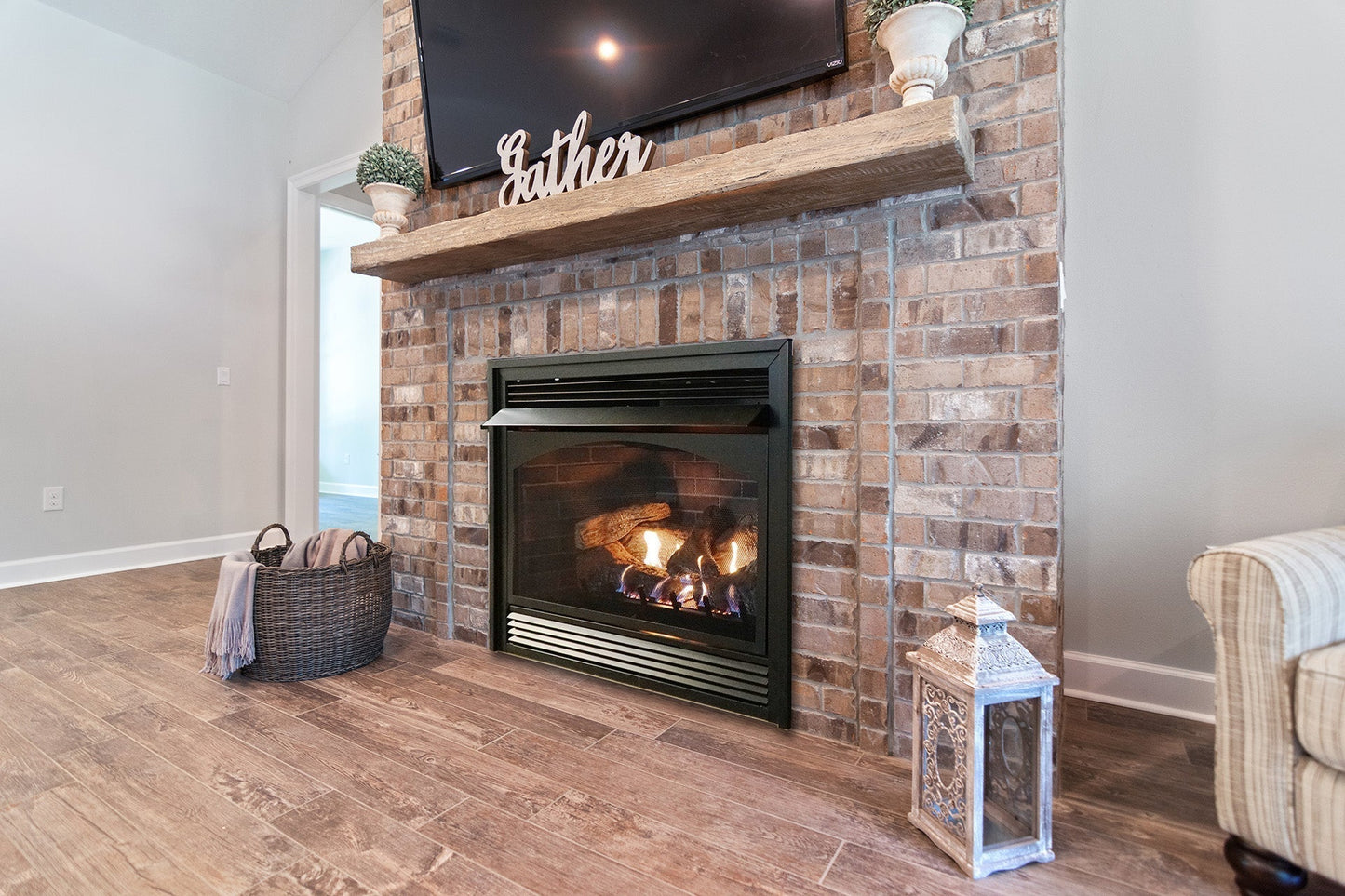 Empire Vail 36" Intermittent Pilot Control With On/Off Switch and Blower, Natural Gas Vent Free Premium Fireplace