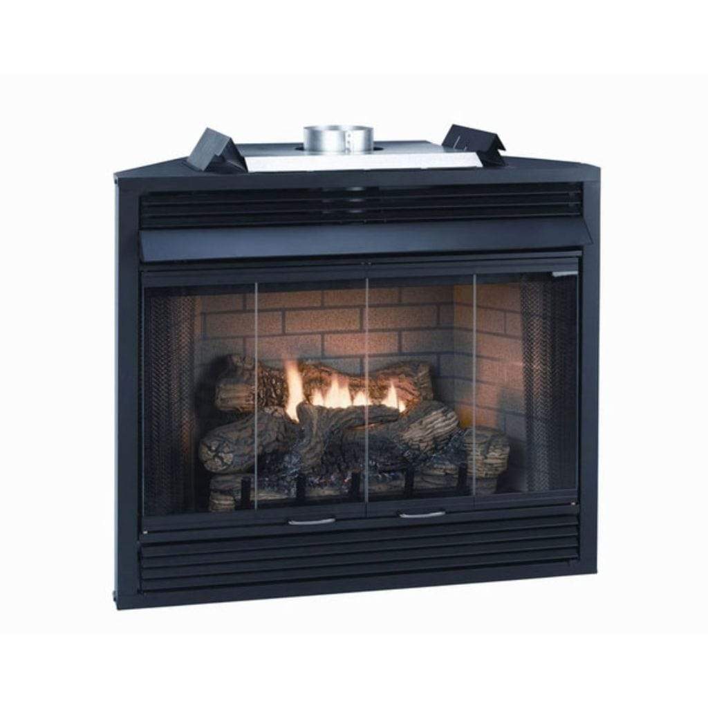 Empire WSL Bi-Fold Glass Doors for 36" Keystone B-Vent Deluxe Fireplace